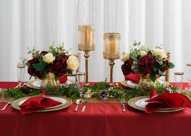 Christmas dining table decor