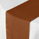 12inch x 108inch Cinnamon Brown Polyester Table Runner