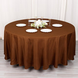 Durable and Stylish: The Cinnamon Brown Polyester Tablecloth