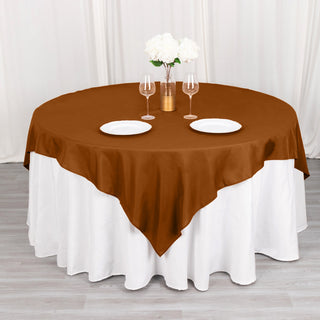Elevate Your Table Setting with the Cinnamon Brown Table Topper