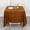 70x70inch Cinnamon Brown Seamless Polyester Square Tablecloth