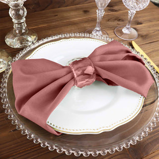 Cinnamon Rose Cloth Dinner Napkins: The Perfect Finishing Touch