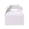 25 Pack | Classic White Candy Gift Tote Gable Boxes, Party Favor Treat Bags#whtbkgd