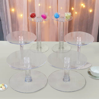 Elegant and Versatile: 7-Tier Clear Acrylic Cake Stand Set