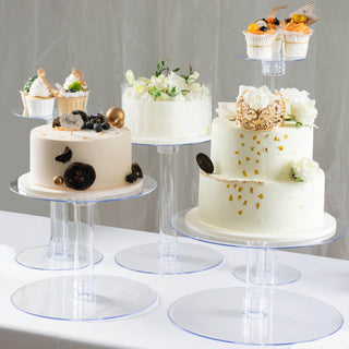 Elegant and Versatile 5-Tier Clear Acrylic Cake Stand Set
