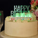 Clear Acrylic Multicolor Flashing LED Happy Birthday Cake Topper - 5x 3.25inch