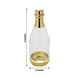 12 Pack | Mini Champagne Bottle Party Favor Candy Treat Gift Container - Metallic Gold 6Inch
