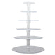 6-Tier Clear Round Acrylic Cupcake Tower Stand, Heavy Duty Cake Stand Dessert Display Film#whtbkgd