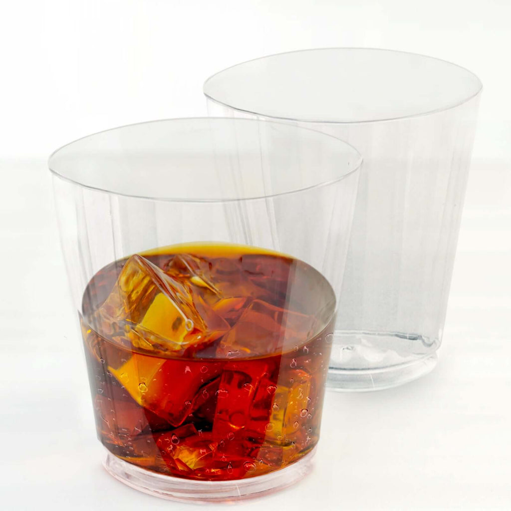 25 Pack 9oz Clear Disposable Cocktail Glasses