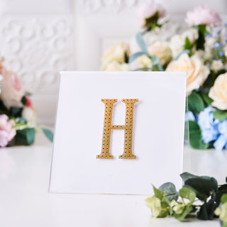 Bring Your DIY Crafts to Life with Gold Rhinestone Alphabet Stickers