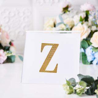 Upgrade Your Event Decor with Gold Rhinestone Alphabet Letter Stickers