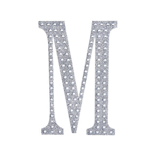 Create Memorable Events with Our Silver Decorative Rhinestone Alphabet Letter Stickers