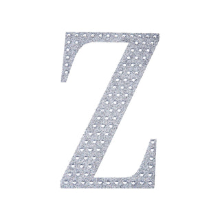 Dazzle and Delight with our Silver Decorative Rhinestone Alphabet Letter Stickers