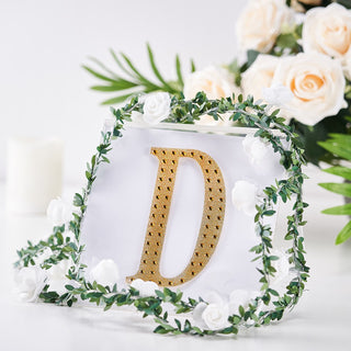 Sparkle Up Your Crafts with Gold Rhinestone Letter Stickers