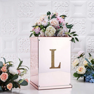 Turn Your Event into a Glittering Celebration with Gold Rhinestone Alphabet Letter Stickers