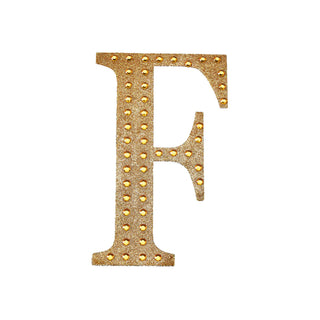 Create Stunning Event Decor with Gold Rhinestone Alphabet Letter Stickers