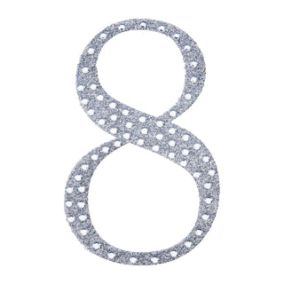 Add Glamour to Your Event Decor with Silver Rhinestone Number Stickers