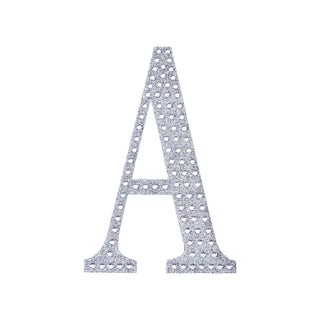 Create Stunning Event Decor with Silver Decorative Rhinestone Alphabet Letter Stickers