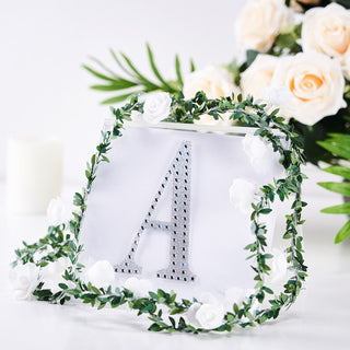 Add a Touch of Glamour to Your Crafts with Silver Decorative Rhinestone Alphabet Letter Stickers