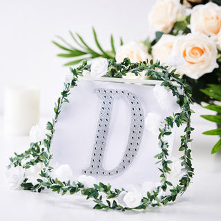 Elevate Your Crafts with Silver Decorative Rhinestone Alphabet Letter Stickers
