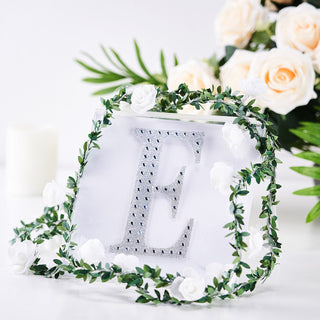 Create a Magical Atmosphere with 6" Silver Decorative Rhinestone Alphabet Letter Stickers