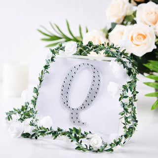 Add a Touch of Elegance to Your Event Decor with Silver Rhinestone Alphabet Letter Stickers