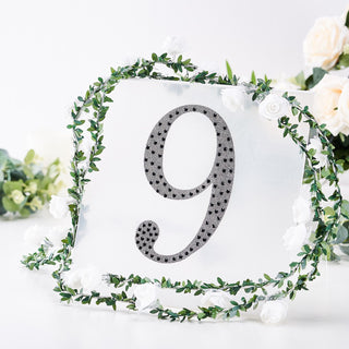 Unleash Your Creativity with Black Rhinestone Number Stickers