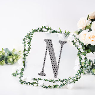 Add Elegance and Glamour to Your Event Decor with Black Letter N Stickers