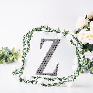 Create a Glamorous and Memorable Event with 8" Black Rhinestone Letter Z Stickers