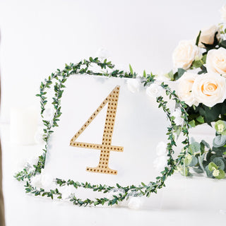 Create a Magical Atmosphere with Gold Decorative Rhinestone Number Stickers