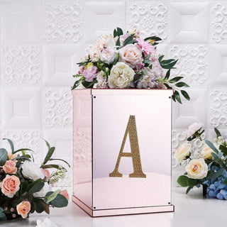 Add a Touch of Elegance with Gold Decorative Rhinestone Alphabet Letter Stickers