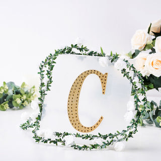 Create Stunning DIY Crafts with Gold Rhinestone Letter Stickers