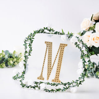 Add a Touch of Gold to Your Event Decor with 8" Gold Decorative Rhinestone Alphabet Letter Stickers