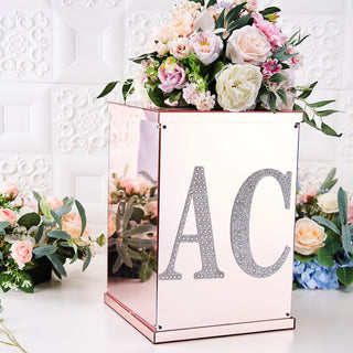 Turn Your Event into a Dazzling Affair with 8" Silver Decorative Rhinestone Alphabet Letter Stickers