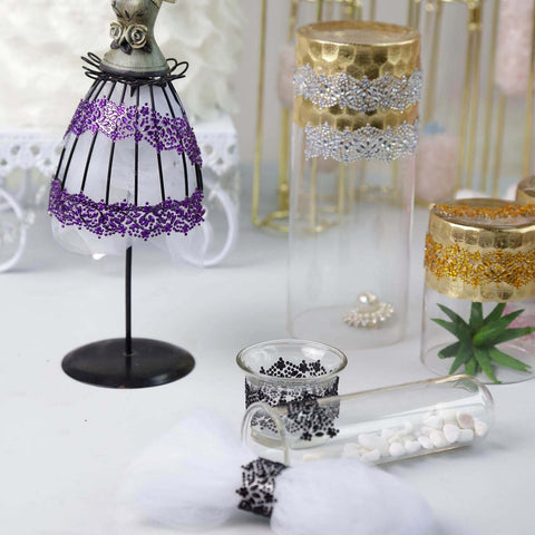 Glitter glue sticks and rhinestone craft accents