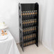 5ft Black 5-Tier 40 Champagne Glass Holder Wall Stand, Foam Board Wine Glass Standing Rack
