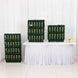 Set of 3 Green Boxwood Wine Glass Stemware Rack, Tiered Champagne Display Stand