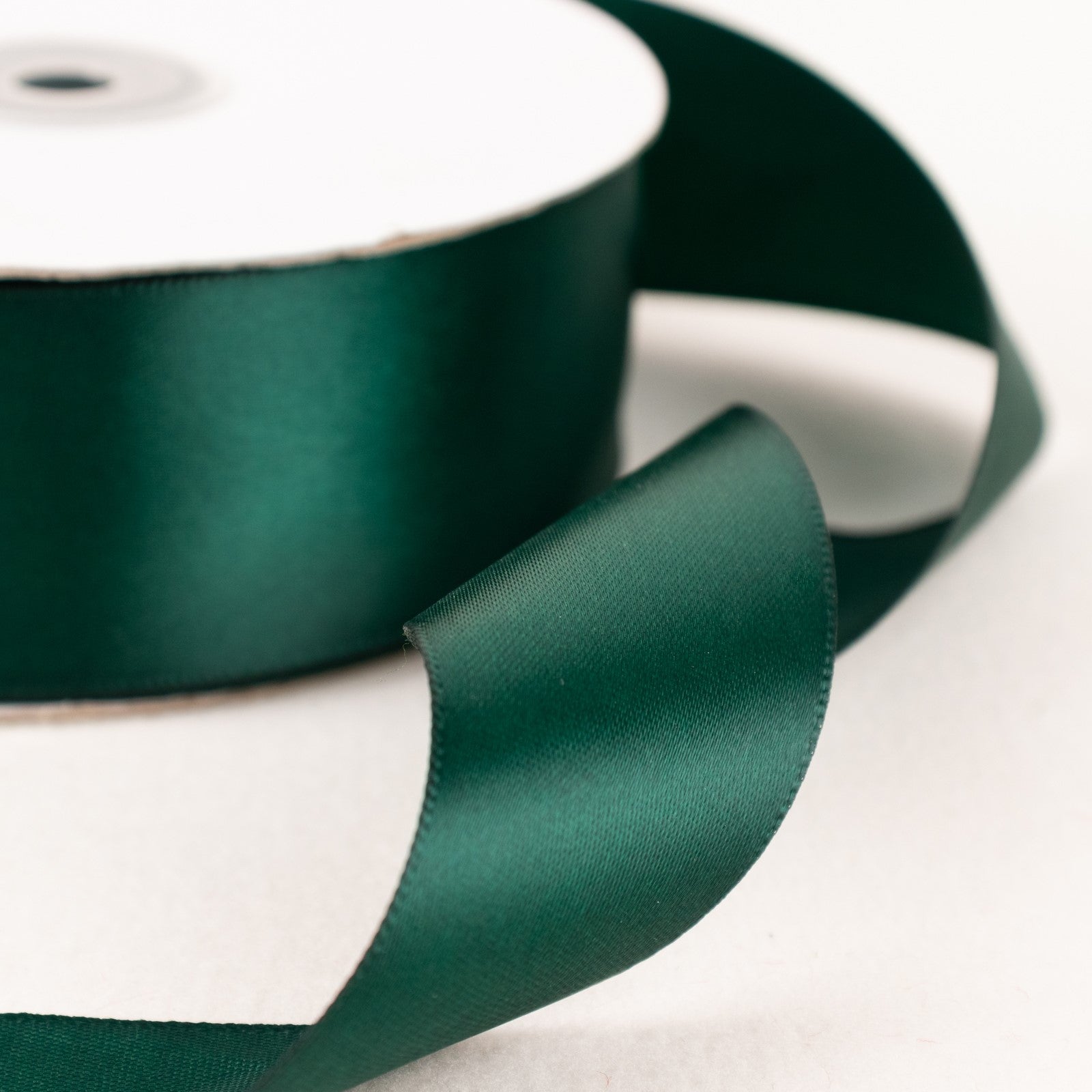 1/8 gold edge emerald green satin ribbon 5 knotted loop - Finish Line  Custom Finishing