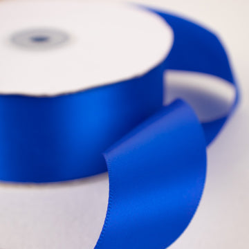 50 Yards 1.5" Royal Blue Single Face Decorative Satin Ribbon