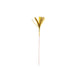 100 Pack Gold Firework Frills Cake Toppers, Cupcake Decoration Picks, Cocktail Sticks#whtbkgd