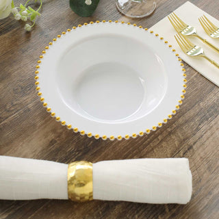 Versatile and Stylish White Round Plastic Dessert Bowls