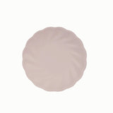 20 Pack Biodegradable Salad Plates in Blush – 7inch Swirl Scalloped Pastel Color Composable#whtbkgd