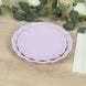 20 Pack Biodegradable Salad Plates in Lavender Lilac – 7inch Swirl Scalloped Composable