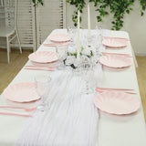 20 Pack Biodegradable Dinner Plates in Blush – Swirl Scalloped Pastel Color Composable