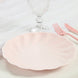 20 Pack Biodegradable Dinner Plates in Blush – Swirl Scalloped Pastel Color Composable