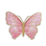 10 Pack Pink Gold Glitter Butterfly Disposable Table Mats, 14inch Cardboard Paper Placemats#whtbkgd
