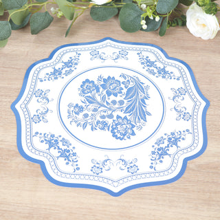 <h3 style="margin-left:0px;"><strong>White Blue French Toile Cardboard Paper Placemats</strong>