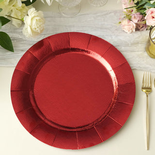 Add Elegance to Your Event with Red Disposable Charger Plates