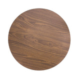 6 Pack Brown 13inch Disposable Charger Plates With Walnut Wood Design, Round Paper Serving#whtbkgd