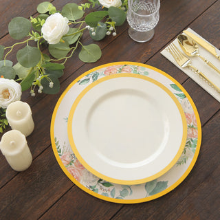 Create Unforgettable Table Settings with White Pink Charger Plates